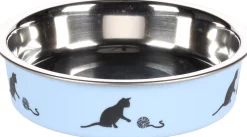 Eet-En Drinkpotten|ohgreen Eetpot kat kena blauw 11,5cm 160ml
