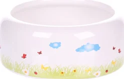 Andere|ohgreen Eetpot knaagdier kiki keramisch rond wit m 11,5x11,5x4,5cm 275ml