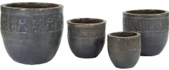 Aardewerk|ohgreen Egg pot geglazuurd d28h28