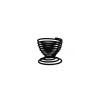 Servies|ohgreen EIERDOPJE WIRE ZWART 5X5X5CM
