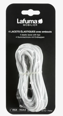 Tuinmeubelen|ohgreen ELASTIC LACES WITH ENDINGS Blanc
