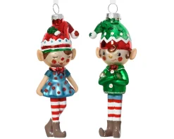 Thema Holiday|Kerstornamenten|ohgreen Elf glas met muts