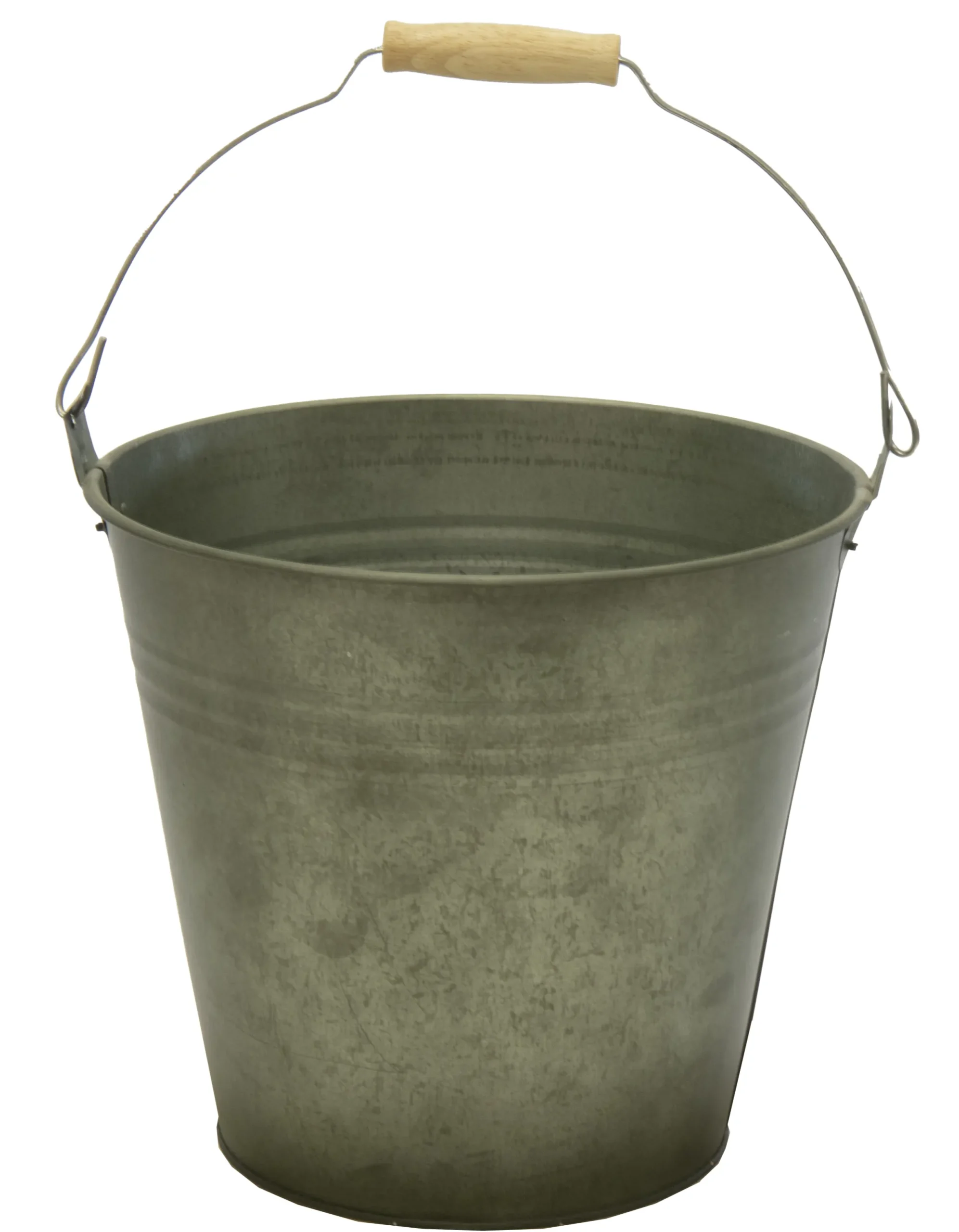 Metaal|ohgreen Emmer zink vintage groen d25h22