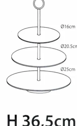 Servies|ohgreen Etagere met 3 verdiepingen