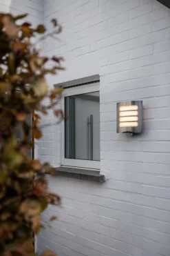 Verlichting|Ecocheques|ohgreen Farell wandlamp met sensor led grijs