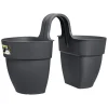 Kunststof|Ecocheques|ohgreen FLOWER TWIN 21CM ANTRACIET