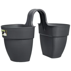 Kunststof|Ecocheques|ohgreen FLOWER TWIN 21CM ANTRACIET