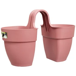 Kunststof|Ecocheques|ohgreen FLOWER TWIN 21CM POEDERROZE