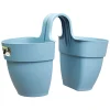 Kunststof|Ecocheques|ohgreen FLOWER TWIN 21CM VINTAGE BLAUW