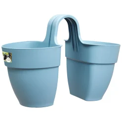 Kunststof|Ecocheques|ohgreen FLOWER TWIN 21CM VINTAGE BLAUW