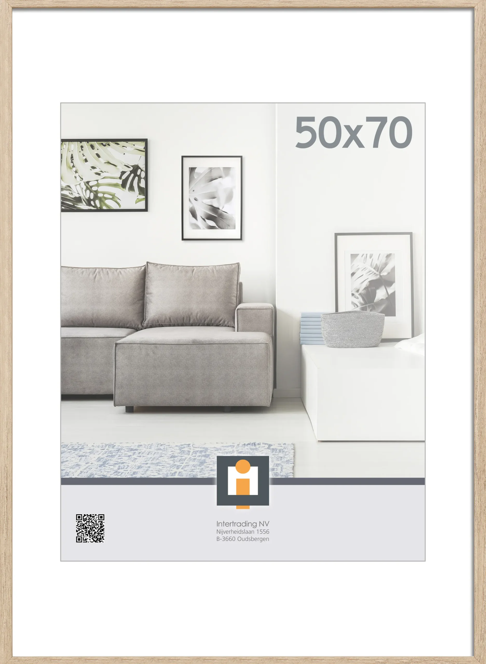 Sfeermakers|ohgreen fotolijst livorno vintage eik 50x70 cm