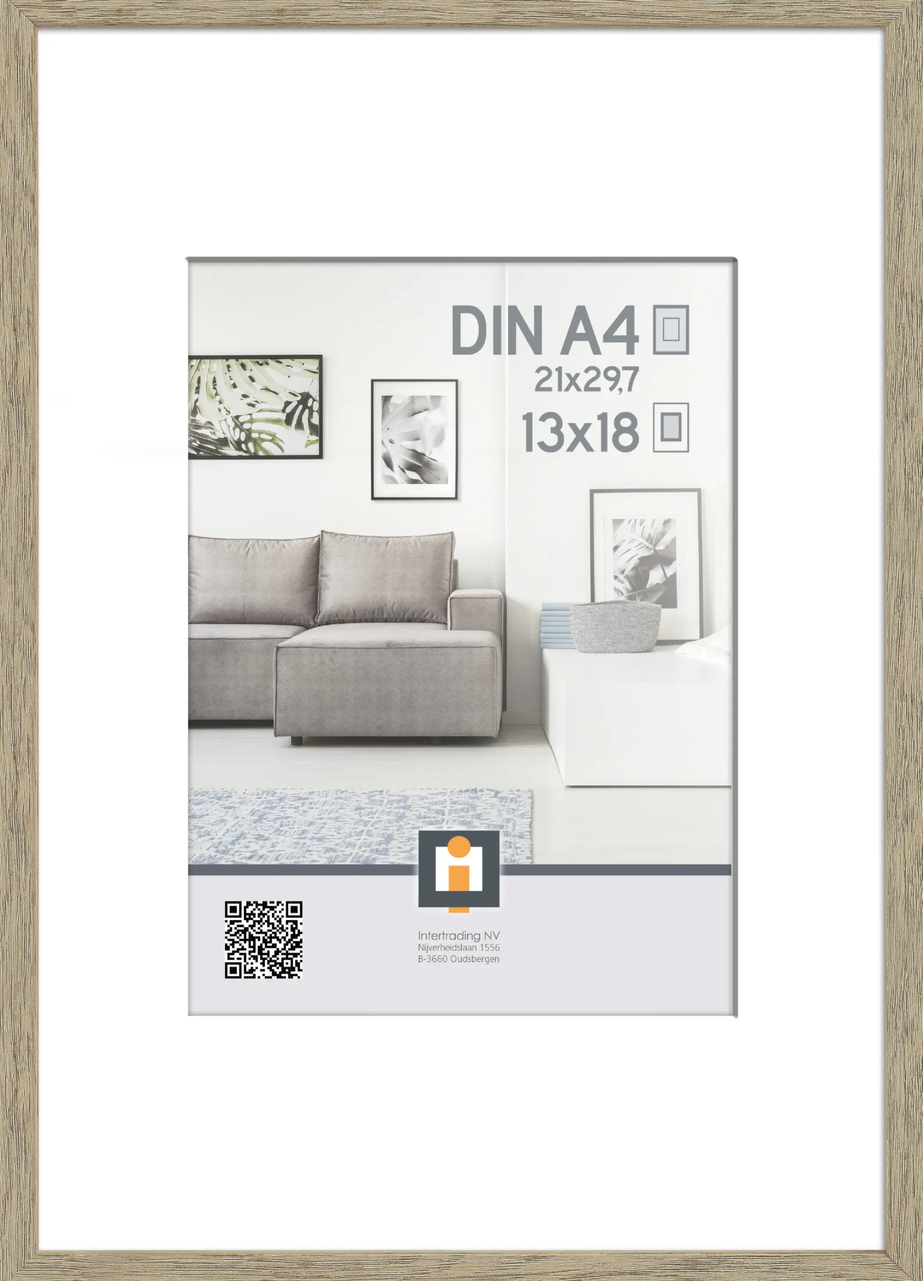 Sfeermakers|ohgreen fotolijst madrid vintage eik 21x30 cm