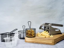 Servies|ohgreen Frietmandje zwart Ø10 cm