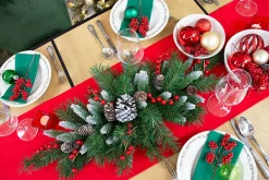 Kerstdecoratie|ohgreen Frosted berry centerpiece h75cm