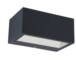 Verlichting|Ecocheques|ohgreen Gemini wandlamp donkergrijs led 10.5w
