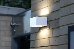 Verlichting|Ecocheques|ohgreen Gemini wandlamp mat wit led 10.5w