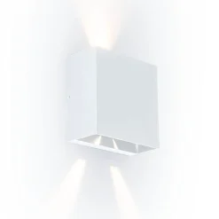 Verlichting|ohgreen Gemini wandlamp mat wit led 10w