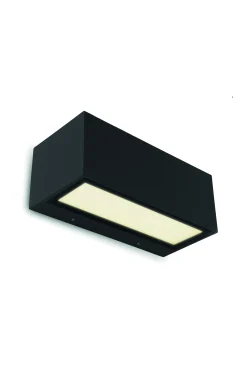 Verlichting|Ecocheques|ohgreen Gemini wandlamp mat zwart led 21w