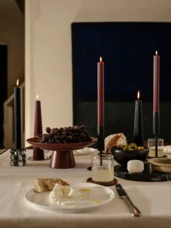 Kaarsen|ohgreen Geribde dinerkaars