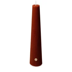 Kaarsen|ohgreen Geribde obelisk kaars