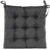 Accessoires En Onderhoud|ohgreen Gewatteerd stoelkussen antraciet 38x38cm