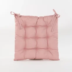 Accessoires En Onderhoud|ohgreen Gewatteerd stoelkussen oud roze 38x38cm