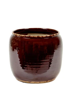 Potten En Vazen|ohgreen Glazed shades Pot costa m brown d21h21