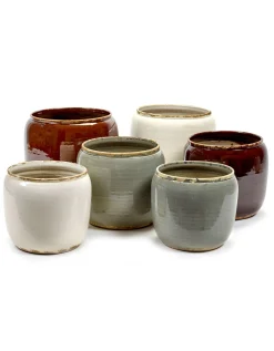 Potten En Vazen|ohgreen Glazed shades Pot costa s brown d18,5h19