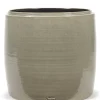 Potten En Vazen|ohgreen Glazed shades Sierpot l38xb38xh38 grijs