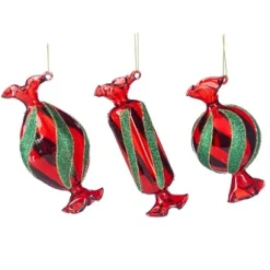 Kerstornamenten|ohgreen Glitter zuurstok ornament