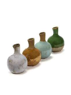 Potten En Vazen|ohgreen Gold & Pastel Vaas m l13xb13xh18cm ass/4 mix