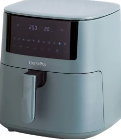 Keukentoestellen|ohgreen Greenpan bistro xxl airfryer - smokey blue - pfas-vrije keramische antiaanbaklaag - 7,2l mand - 11 presets