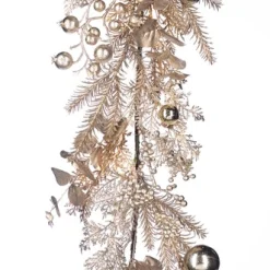 Kerstdecoratie|ohgreen Guirlande met dennen, bessen en kerstballen