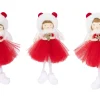 Thema Classic|Kerstornamenten|ohgreen Hanger angel girl 3ass rood
