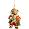 Thema Classic|Kerstornamenten|ohgreen Hanger vintage bear rood