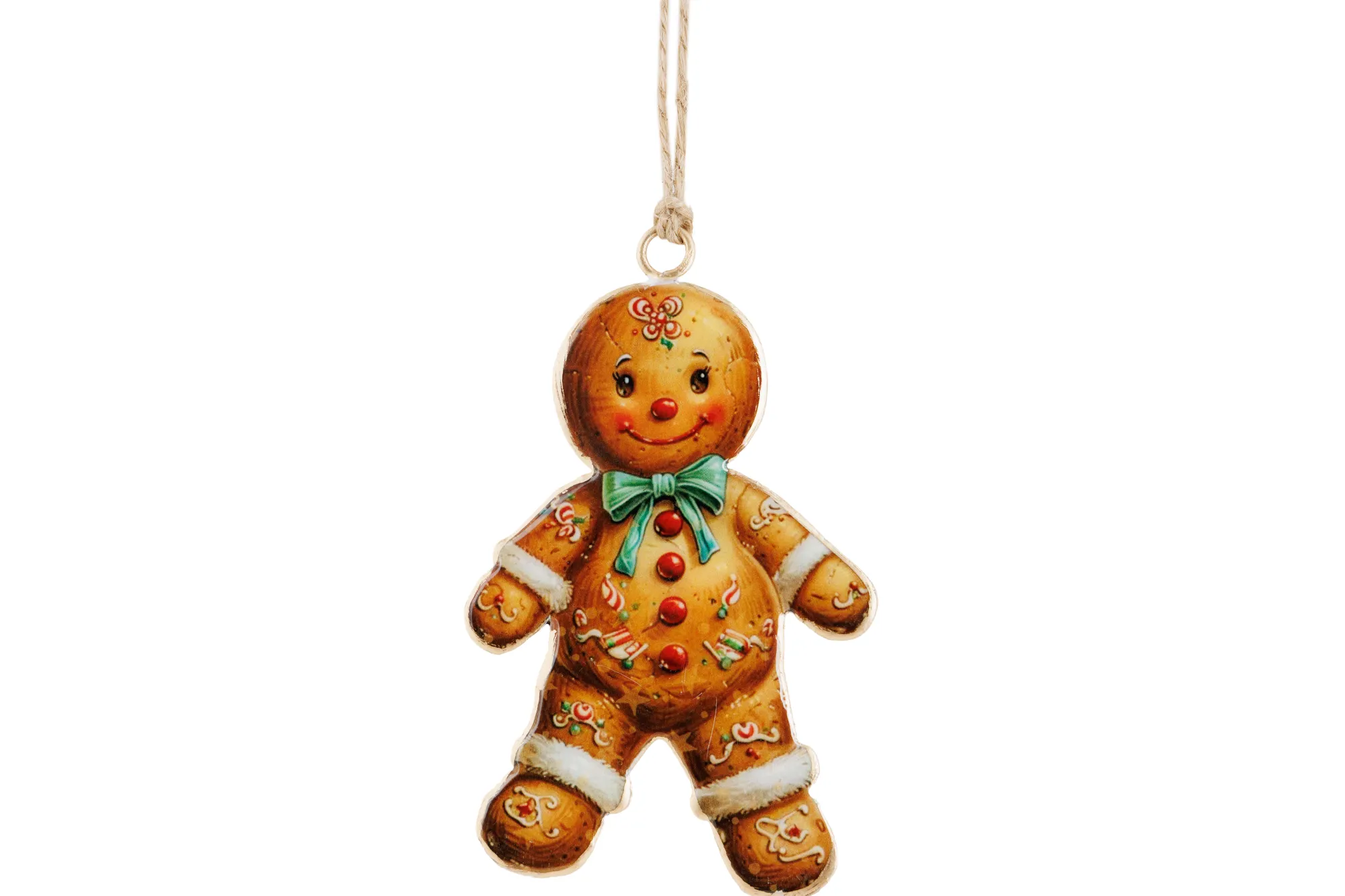 Thema Holiday|Kerstornamenten|ohgreen Hanger vintage cookie bruin