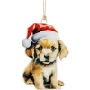 Thema Classic|Kerstornamenten|ohgreen Hanger vintage dog bruin
