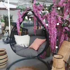 Tuinmeubelen|ohgreen Hangstoel Globe zwart