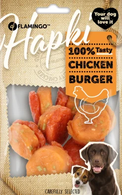 Werelddierendag|Hond Voeding|ohgreen Hapki burger met kip 8st 85gr