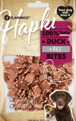 Werelddierendag|Hond Voeding|ohgreen Hapki duck & rice bites 85gr