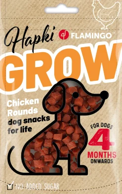 Werelddierendag|Hond Voeding|ohgreen Hapki grow rondjes met kip 85gr