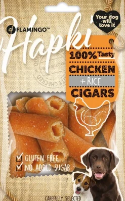 Hond Voeding|Werelddierendag|ohgreen Hapki kip & rijstsigaar 85gr