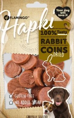 Werelddierendag|Hond Voeding|ohgreen Hapki rabbit coins 85gr