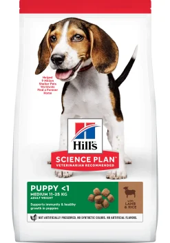 Werelddierendag|Hond Voeding|ohgreen Hill's science plan puppy medium hondenvoer lam & rijst 18kg