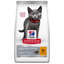 Kat Voeding|ohgreen Hill's science plan sterilised kittenvoer kip zak 300g