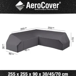 Accessoires En Onderhoud|ohgreen Hoes lounge met platform 255x255x90xh30/45/70cm