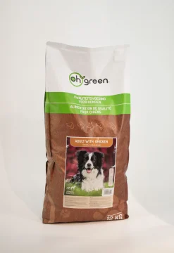 Werelddierendag|Hond Voeding|ohgreen Hondenbrokken adult chicken small & medium breed 12kg