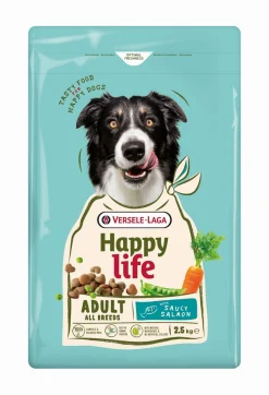 Werelddierendag|Hond Voeding|ohgreen Hondenbrokken happy life adult met zalm 2,5kg