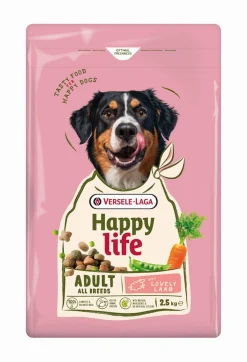 Werelddierendag|Hond Voeding|ohgreen Hondenbrokken happy life adult met lam 2,5kg