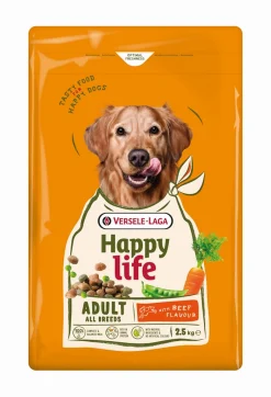 Werelddierendag|Hond Voeding|ohgreen Hondenbrokken happy life adult met rundsmaak 2,5kg